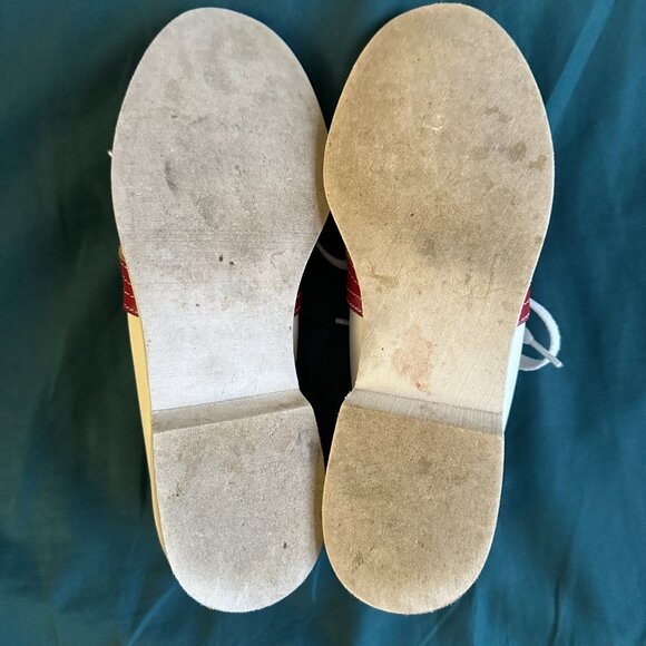 Vintage Red & White Saddle Shoes - Picture 3 of 5